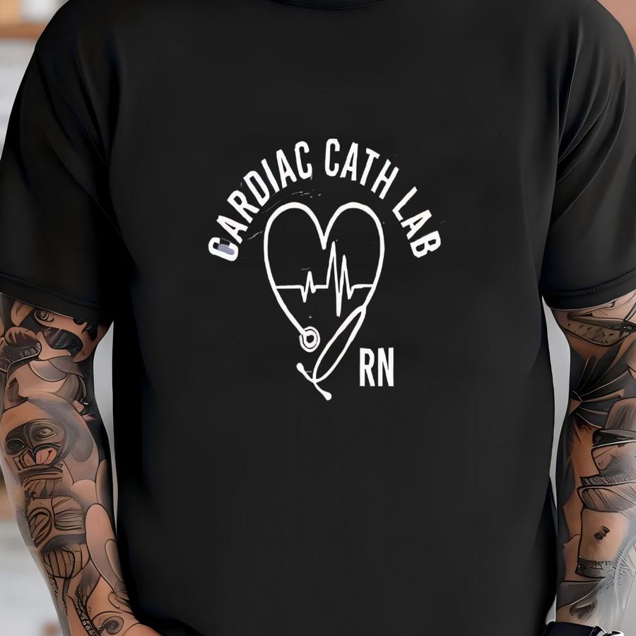 Cardiac Cath Lab Nurse Long Sve Shirt, Rn Gift, 12314 T-shirt