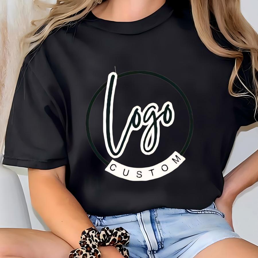 Custom Text Shirt, Your Design Here Flannel, Personalized Logo Shirt, Customized Text Shirt, Unique Design Shirt, Custom Shirt Bleached T-shirt