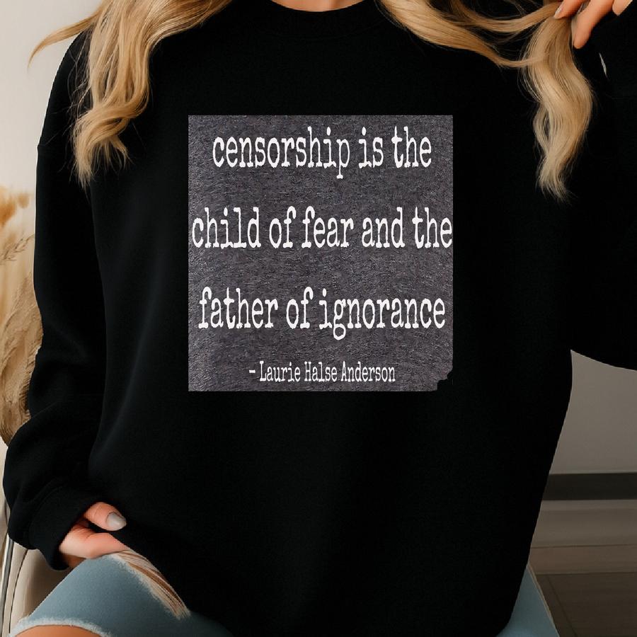 I'm With The Banned Shirt Anti Censorship Read Banned Books Free Thinkers Book Lovers Ban Bigots Not Books Social Justice Shirt Booktrovert Sweatshirt