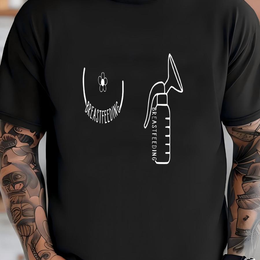 Breastfeeding Boob And Pump Hoodie T-shirt