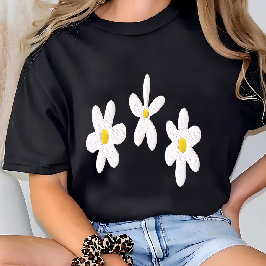 Daisy Shirt,  Shirt, Flower Shirt, Custom Daisies Hoodie, Vintage Spring Shirt T-shirt