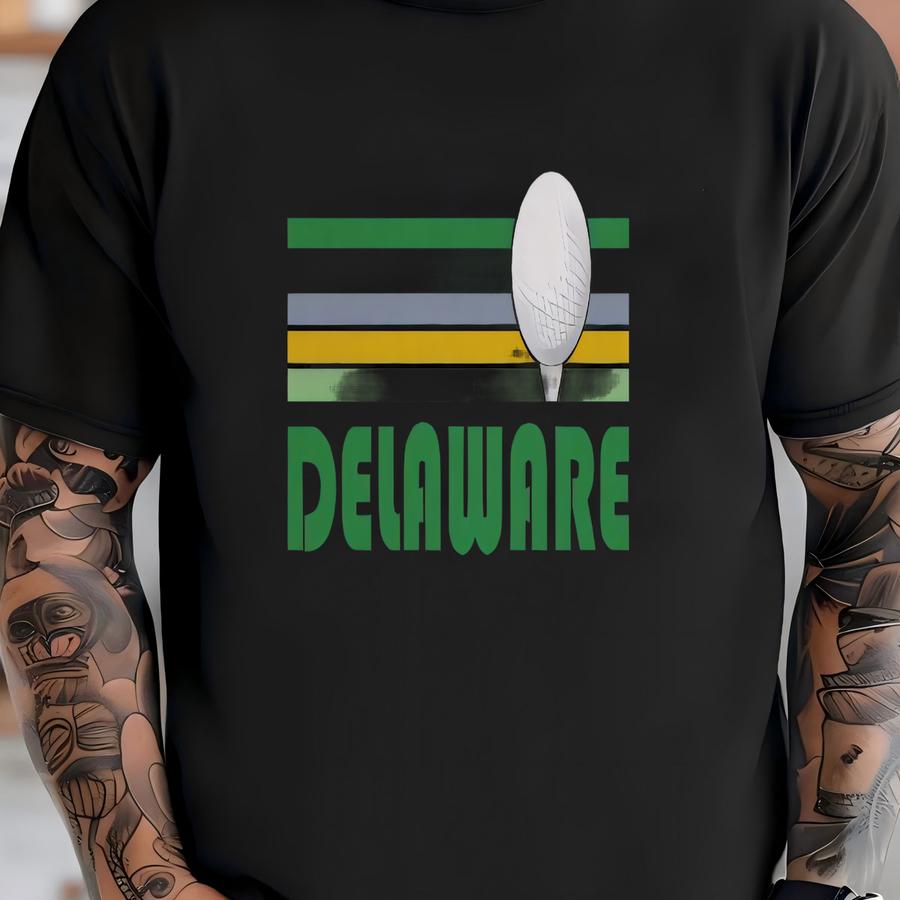 Golf Delaware Hoodie - Retro Golf Unisex Delaware Shirt T-shirt