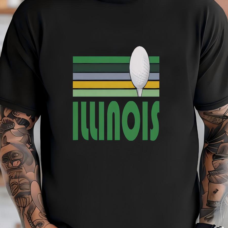 Golf Illinois Hoodie - Retro Golf Unisex Illinois Shirt T-shirt