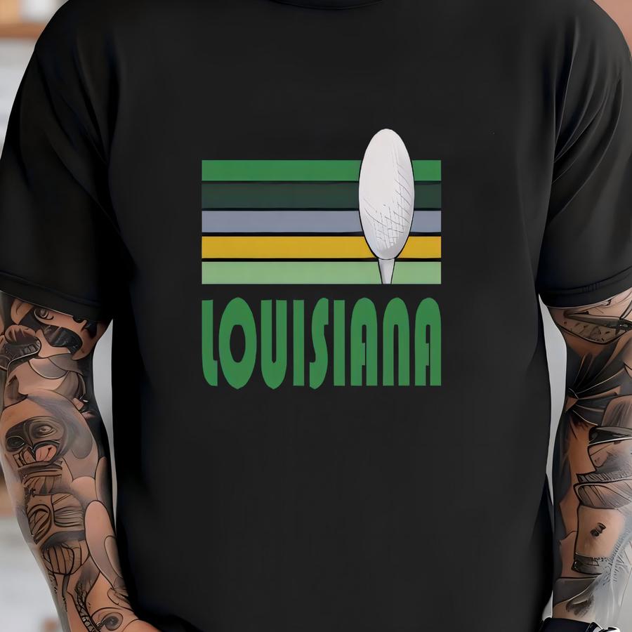 Golf Louisiana Hoodie - Retro Golf Unisex Louisiana Shirt T-shirt