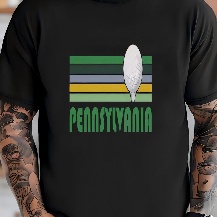 Golf Pennsylvania Hoodie - Retro Golf Unisex Pennsylvania Shirt T-shirt