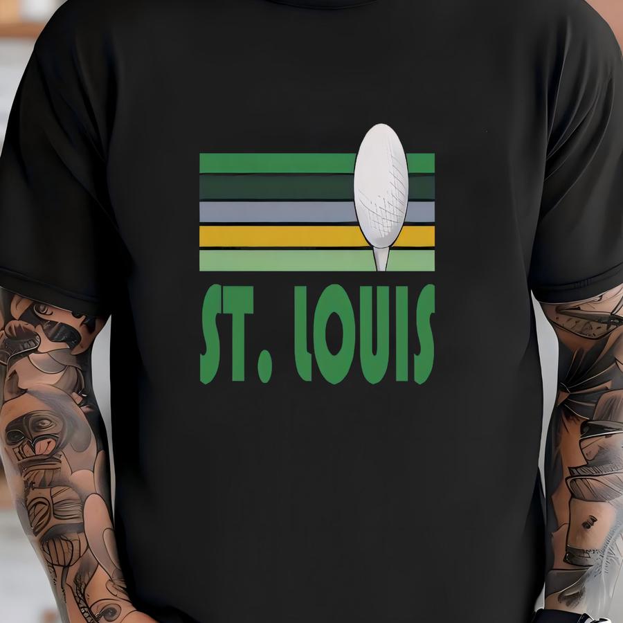 Golf St Louis, Missouri Hoodie - Retro Golf Unisex St Louis Shirt T-shirt