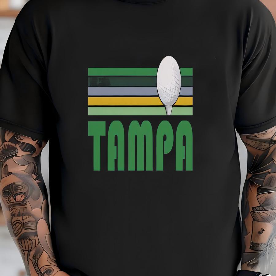Golf Tampa, Florida Hoodie - Retro Golf Unisex Tampa Shirt T-shirt