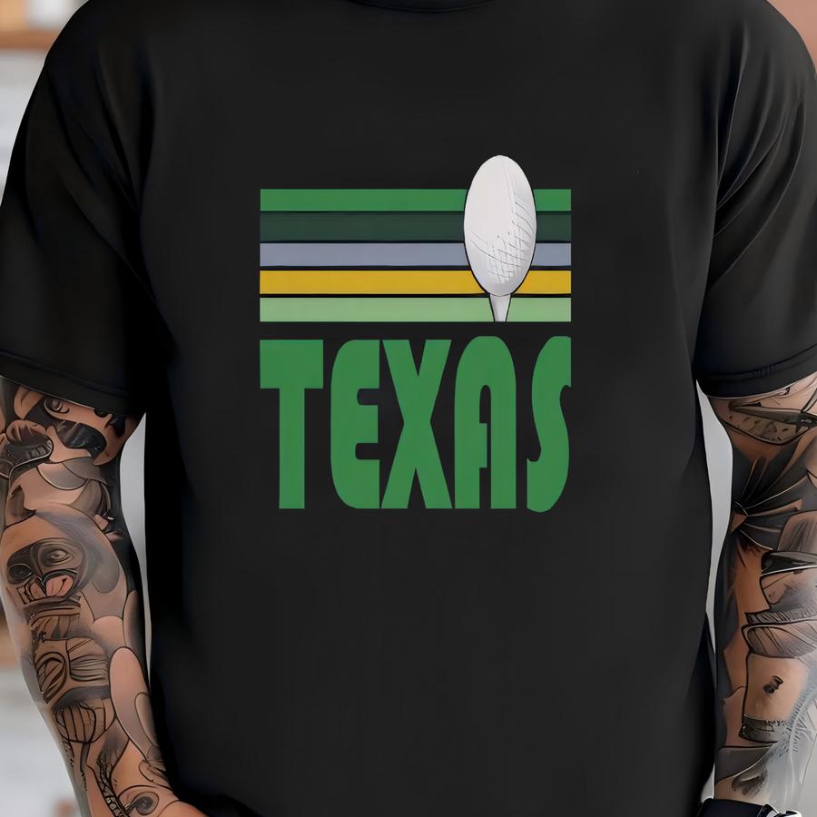 Golf Texas Hoodie - Retro Golf Unisex Texas Shirt T-shirt