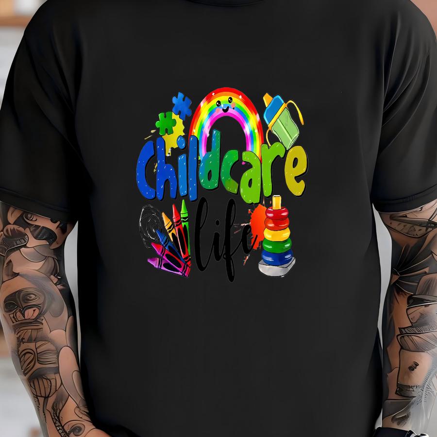 Childcare Life Shirt,kindergarten Life Gift,gift For Teachers,teacher Shirt,teacher Appreciation,teacher Life Shirt,childcare Equipment T-shirt