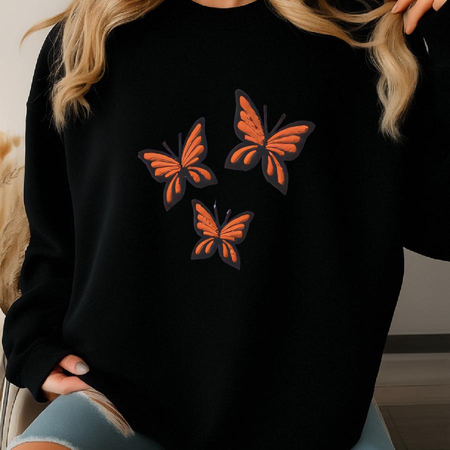 Butterflies T-shirt, Butterflies Shirt, Cute Butterfly Shirt, Insect T-shirt, Custom Butterfly Shirt Sweatshirt