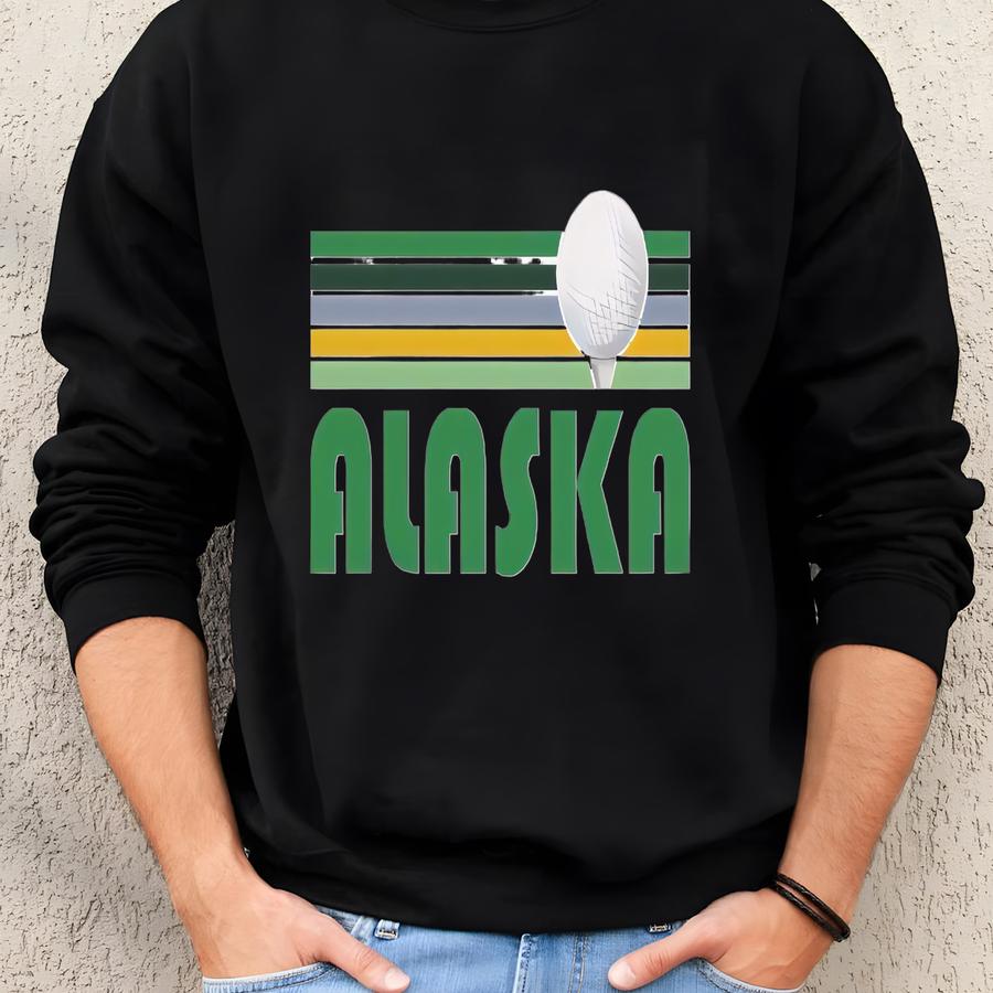 Golf Alaska Sweatshirt - Unisex Retro Golf Alaska Crewneck Sweatshirt Sweatshirt