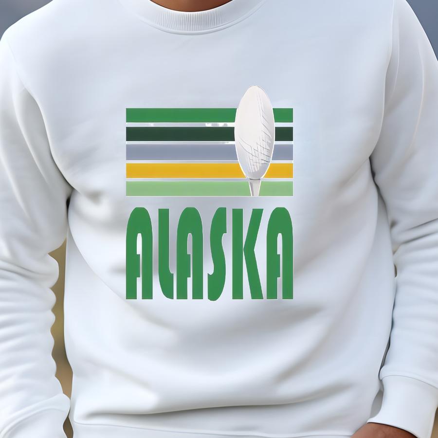 Golf Alaska Sweatshirt - Unisex Retro Golf Alaska Crewneck Sweatshirt Sweatshirt Golf Alaska Sweatshirt - Unisex Retro Golf Alaska Crewneck Sweatshirt Sweatshirt