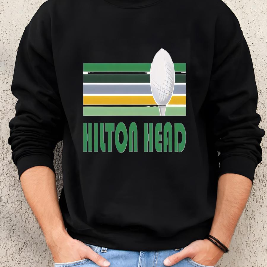 Golf Head, South Carolina Sweatshirt - Unisex Retro Golf Crewneck Head Sweatshirt Sweatshirt