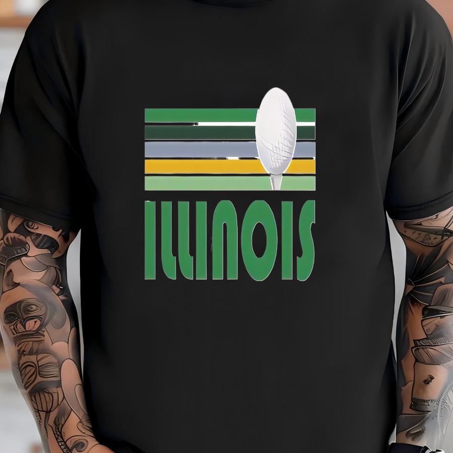 Golf Illinois Sweatshirt - Unisex Retro Golf Illinois Crewneck Sweatshirt T-shirt