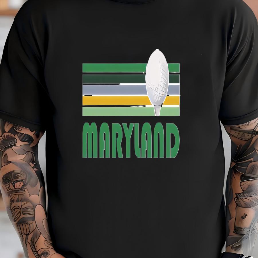 Golf Maryland Sweatshirt - Unisex Retro Golf Maryland Crewneck Sweatshirt T-shirt