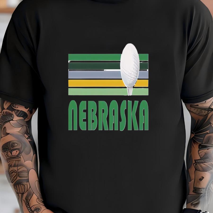 Golf Nebraska Sweatshirt - Unisex Retro Golf Nebraska Crewneck Sweatshirt T-shirt
