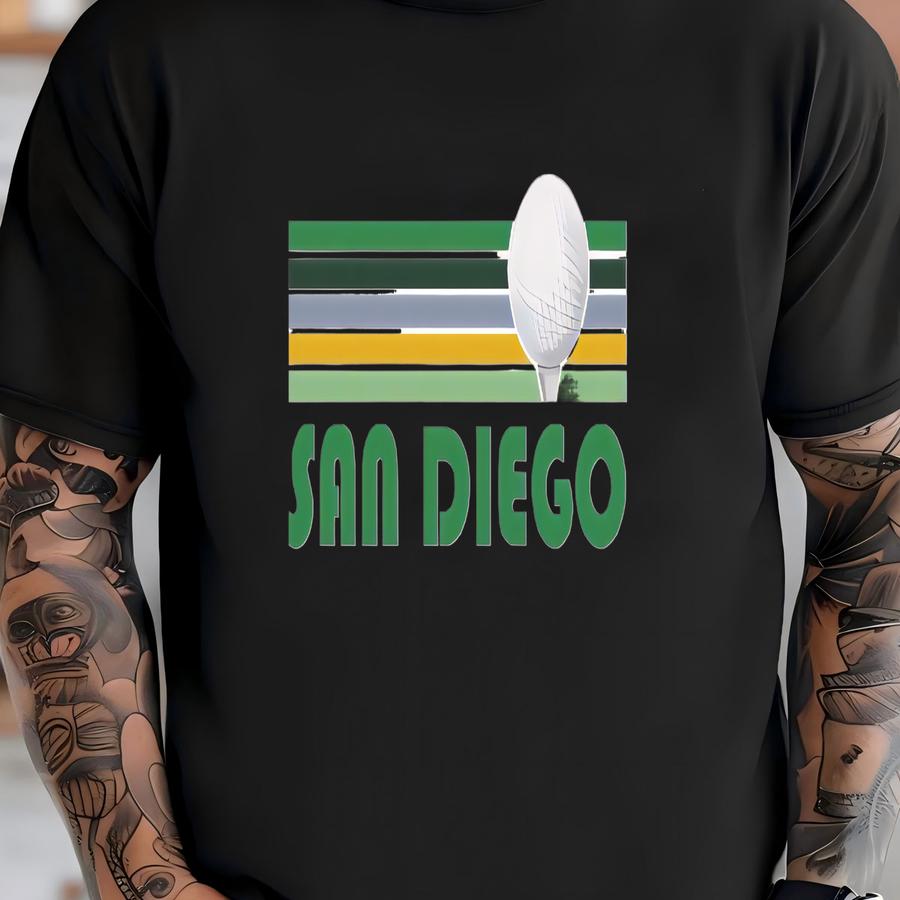 Golf San Diego, California Sweatshirt - Unisex Retro Golf Crewneck San Diego Sweatshirt T-shirt
