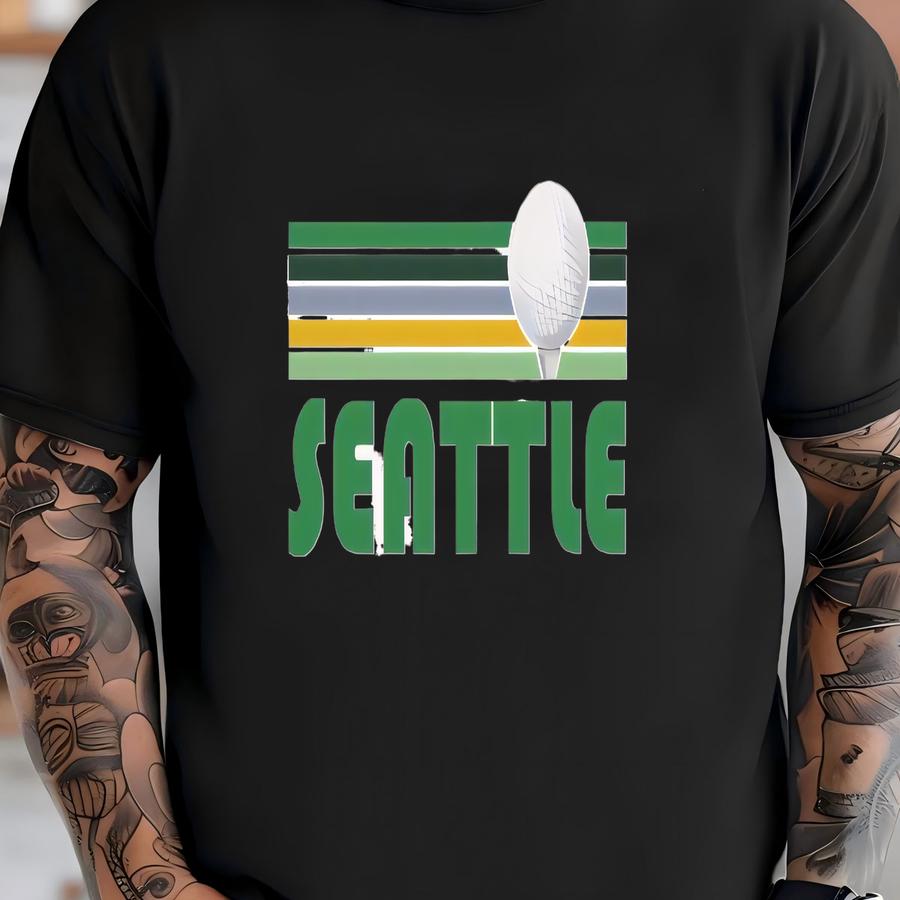 Golf Seattle, Washington Sweatshirt - Unisex Retro Golf Crewneck Seattle Sweatshirt T-shirt