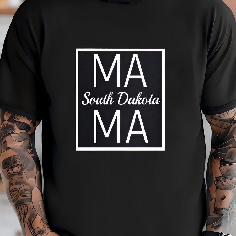 South Dakota Mama Square Sweatshirt, Stylish Women's Sweater For Mother's Day - Simple Design And Comfortable Fit For Mom Gift T-shirt