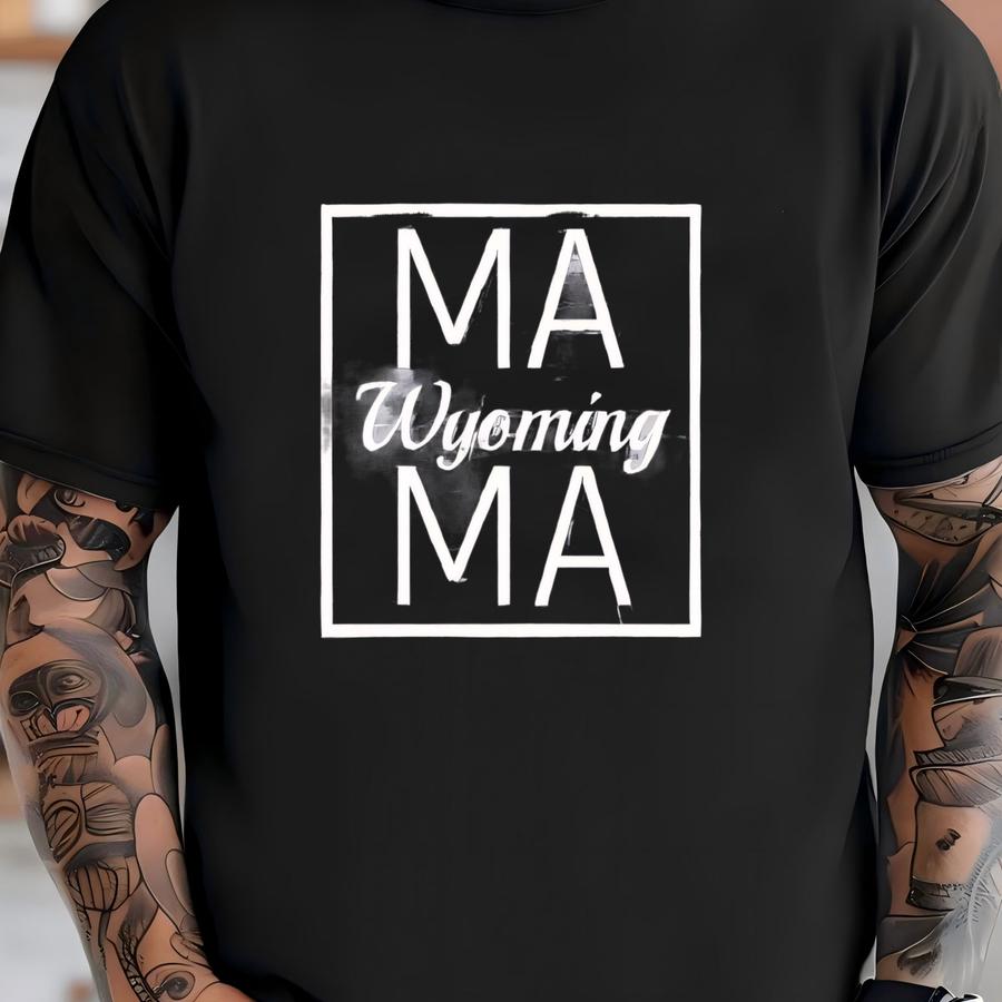 Wyoming Mama Square Sweatshirt, Stylish Women's Sweater For Mother's Day - Simple Design And Comfortable Fit For Mom Gift T-shirt