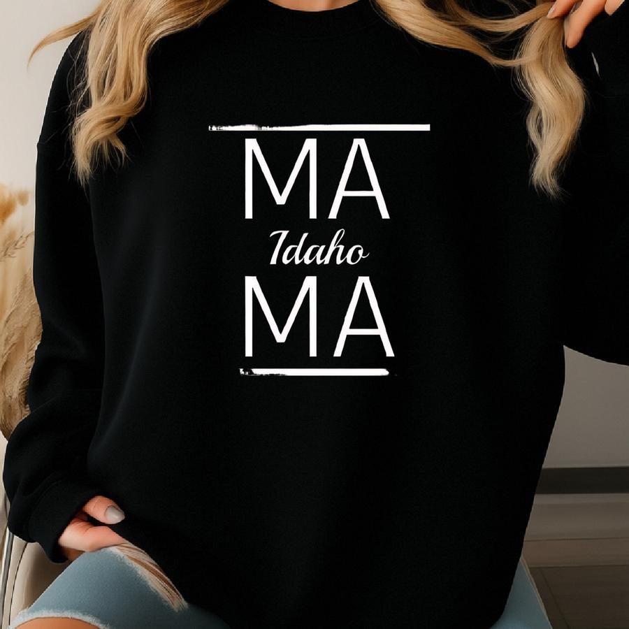 Idaho Mama Square Sweatshirt, Stylish Women's Sweater For Mother's Day - Simple Design And Comfortable Fit For Mom Gift Sweatshirt
