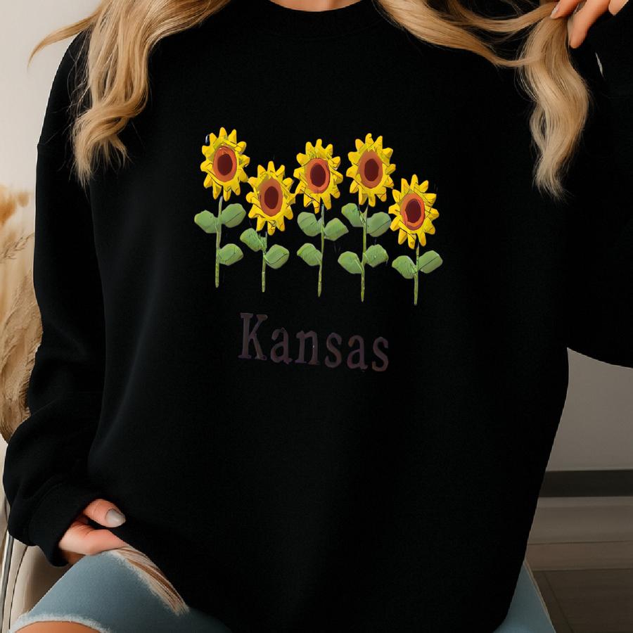 Kansas T-shirt, Kansas State Flower Shirt, Suower Shirt, Kansas T-shirt, Custom Shirt Sweatshirt