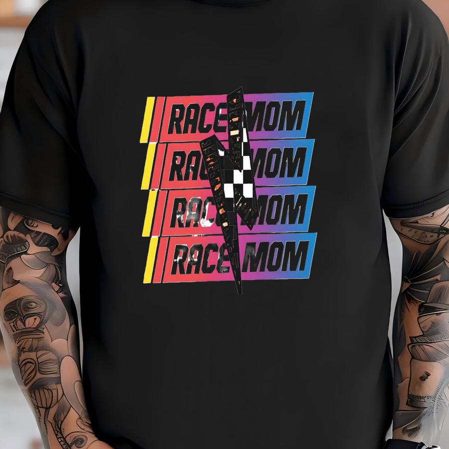 Race Mom Retro Nascar Style Shirt, Racing Mama Tshirt, Vintage Nascar Racing Mom Shirt, Mothers Day Gift For Race Moms, Race Day Tee Mother T-shirt
