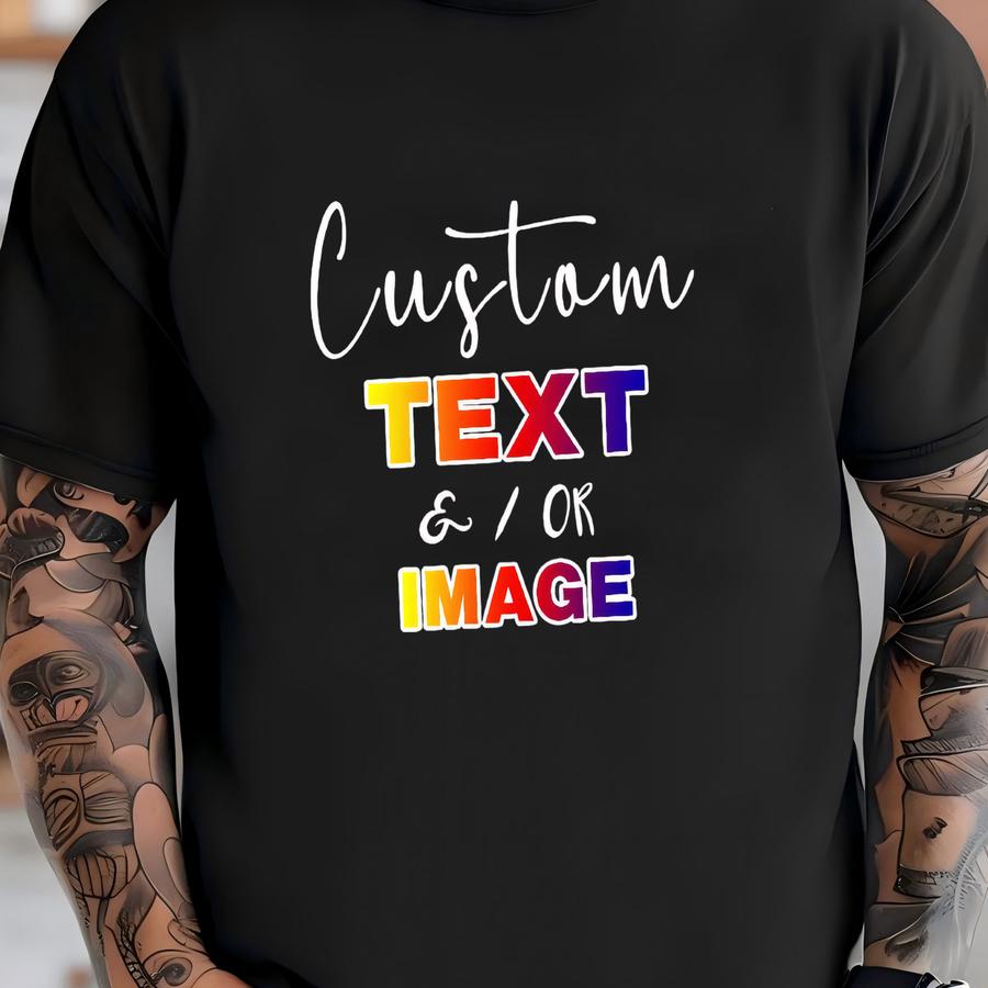 Custom Shirt, Front And Back Custom Tshirt, Custom Soft Tshirt, Custom Text Shirt, Custom Design Shirt, Personalized Shirt, Custom Writing T-shirt