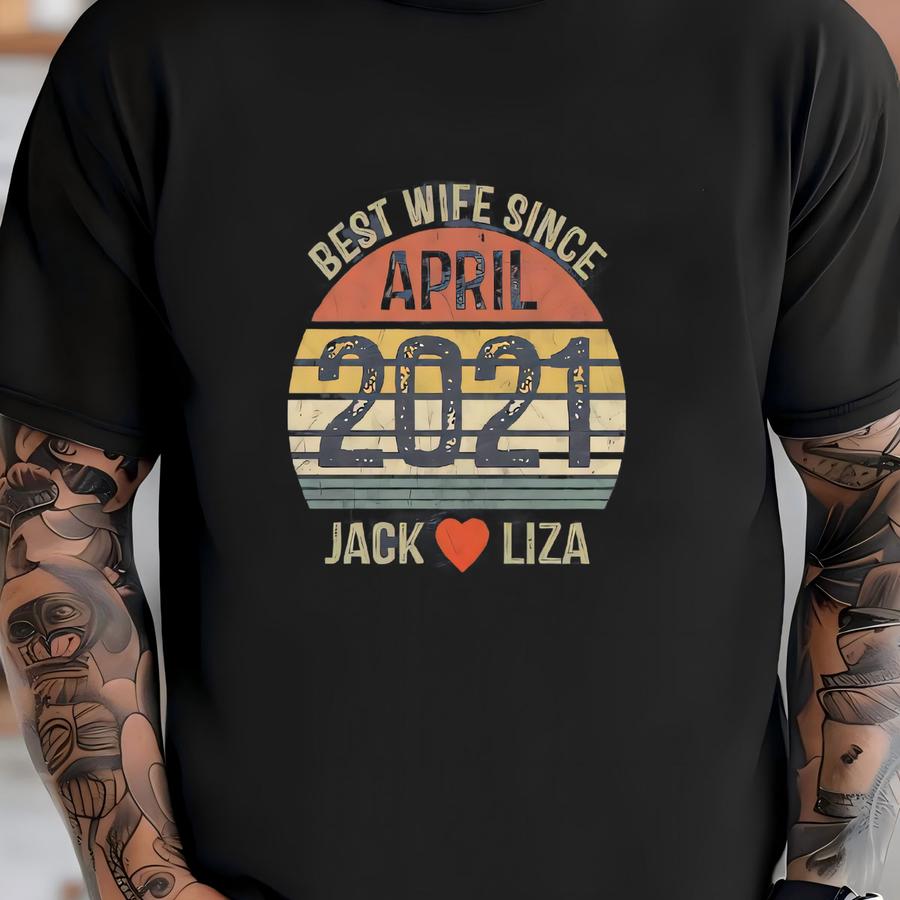 2nd Anniversary Gift For Couple / Husband / Wife, Women And Men, Two / 2 Year, Personalized Second Wedding Anniversary Shirt For Him / Her T-shirt