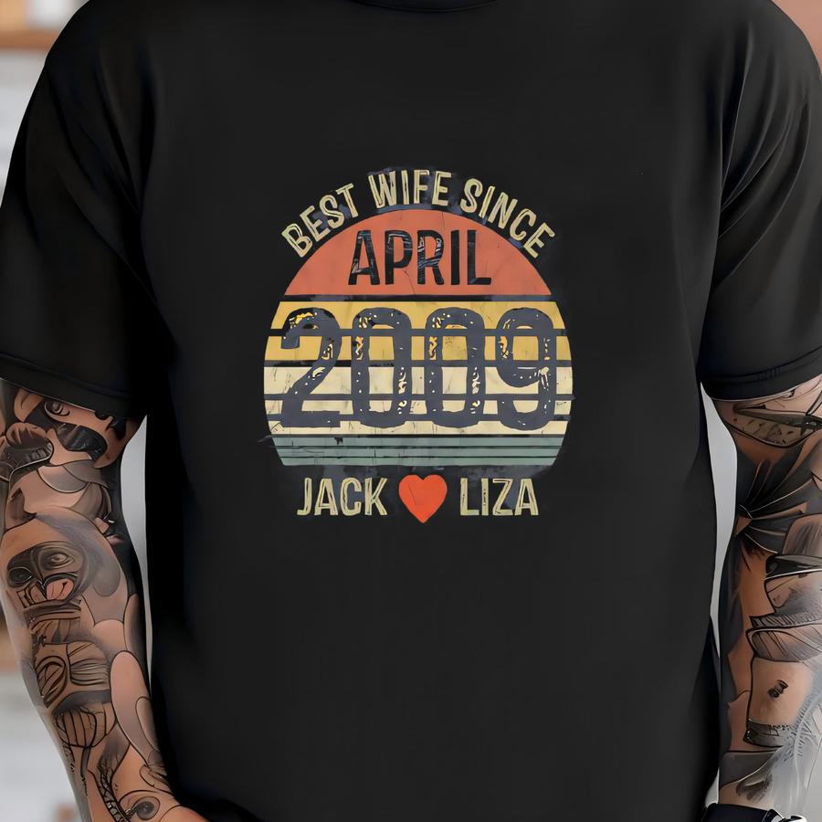 14th Anniversary Gift For Couple / Husband / Wife, Women And Men, Fourteen/ 14 Year, Personalized Fourteenth Anniversary Shirt For Him / Her T-shirt
