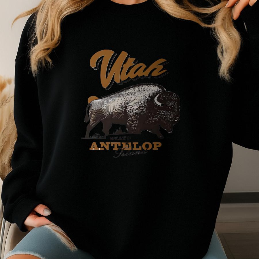 Antelope Island State Park Mug Souvenir Utah Mug Camping Enamel Mug Bison Wild Animals National Park Service Buffalo Gift Hiking Sweatshirt