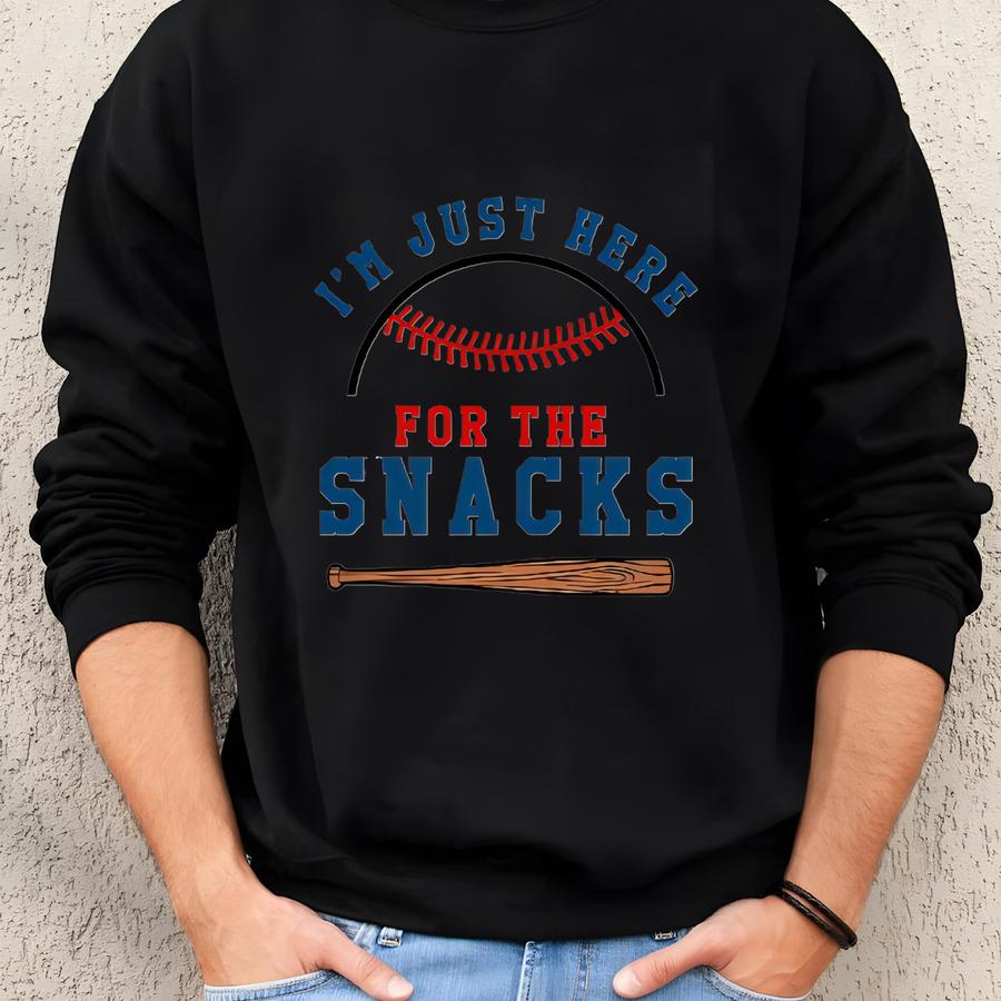 I'm Just Here For The Snacks S® Brand: Funny Baseball Shirt For Kids - Xl24734 Sweatshirt