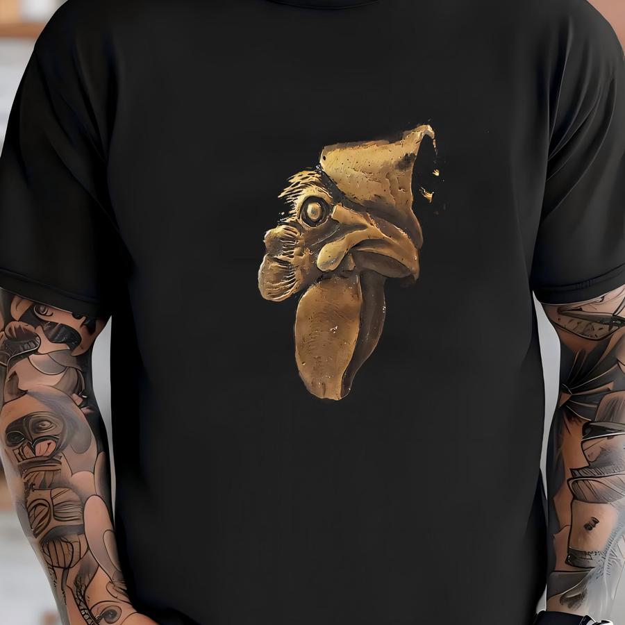 Rooster Cock Brass Belt Buckle Deckalb - Spec-cast T-shirt