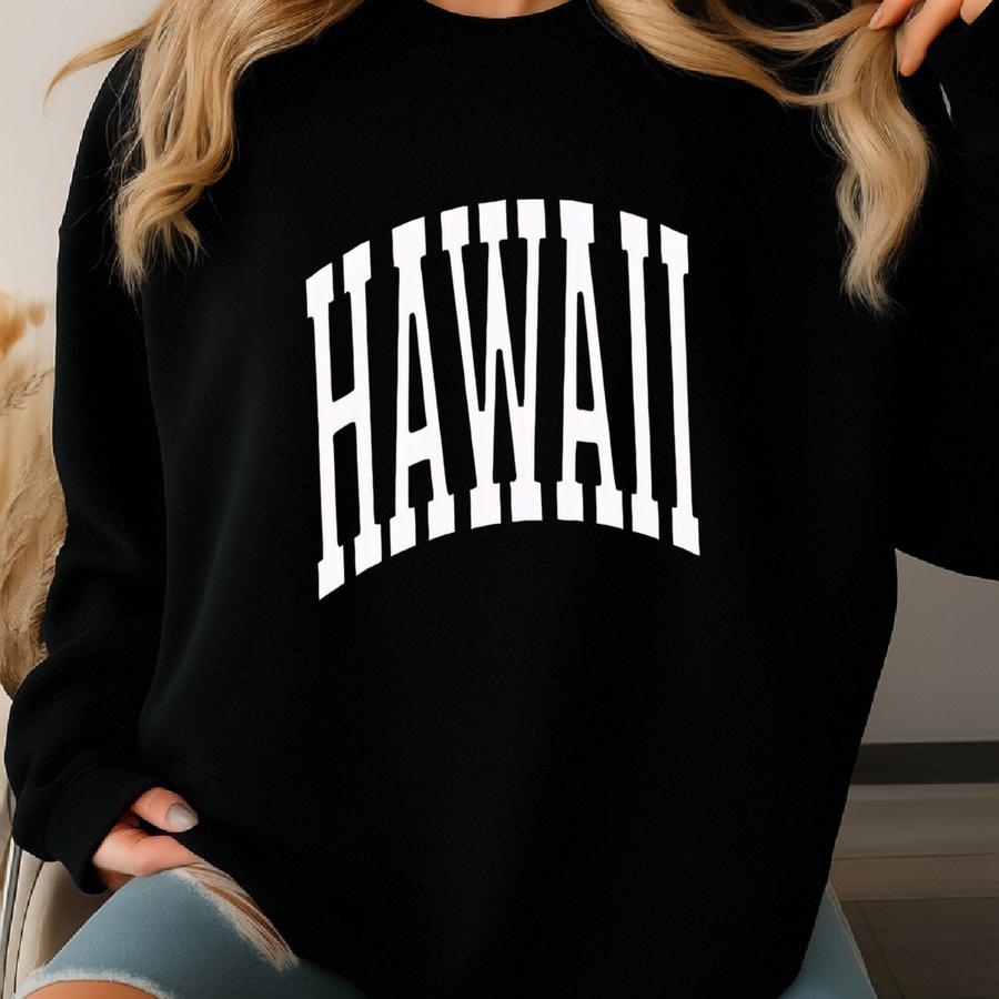 Aloha Shirt Hawaii Shirt Hawaii Sweatshirt University Of Hawaii Varsity Shirt Surfing Tee Beachy Summer Vacation Shirt Preppy Tshirt Sweatshirt