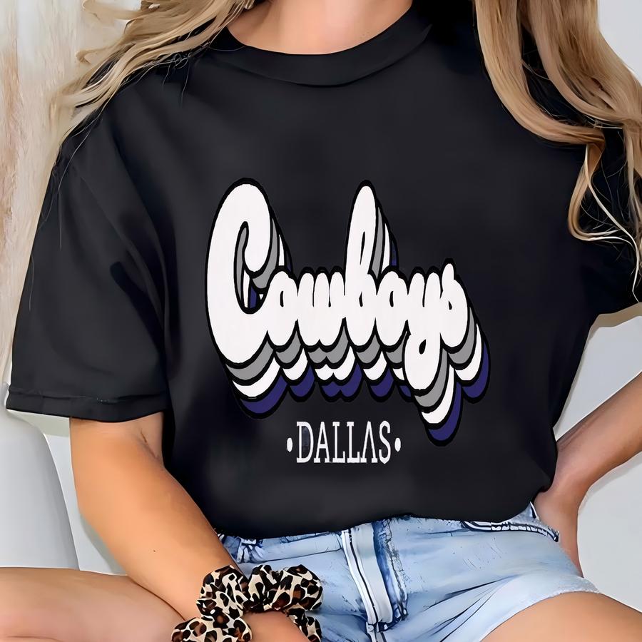 Cowboys Football Shirt, Retro Cowboys Football Tee, Cowboys Shirt, Football Shirt, Cowboys Football Fan Gift, Fans T-shirt