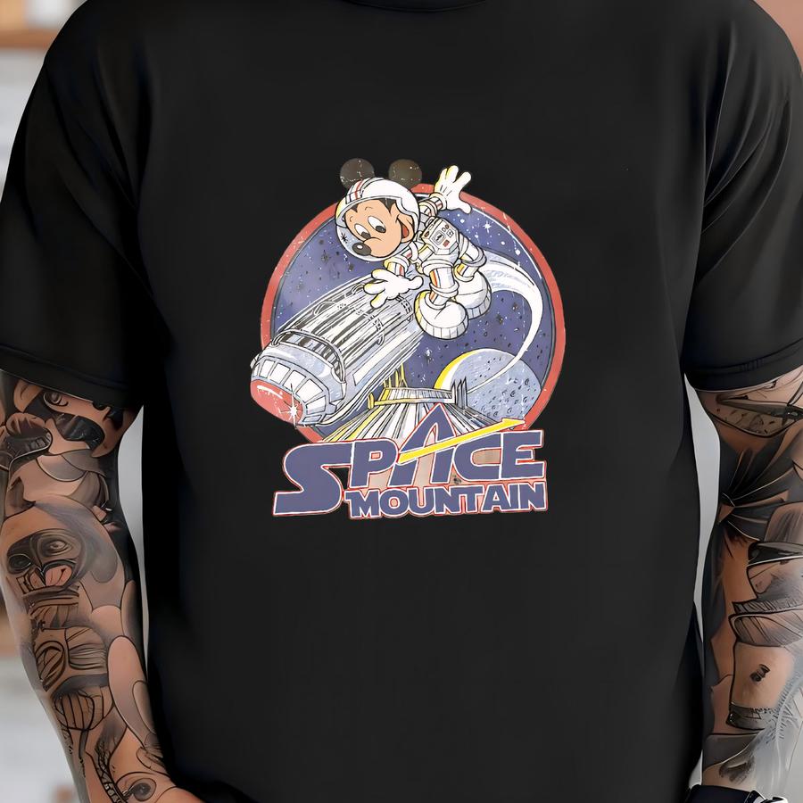 Space Mountain Sweatshirt, Space Mountain Sweater, Mouse Astronaut Shirt, Space Exploration, Mouse Shirt T-shirt