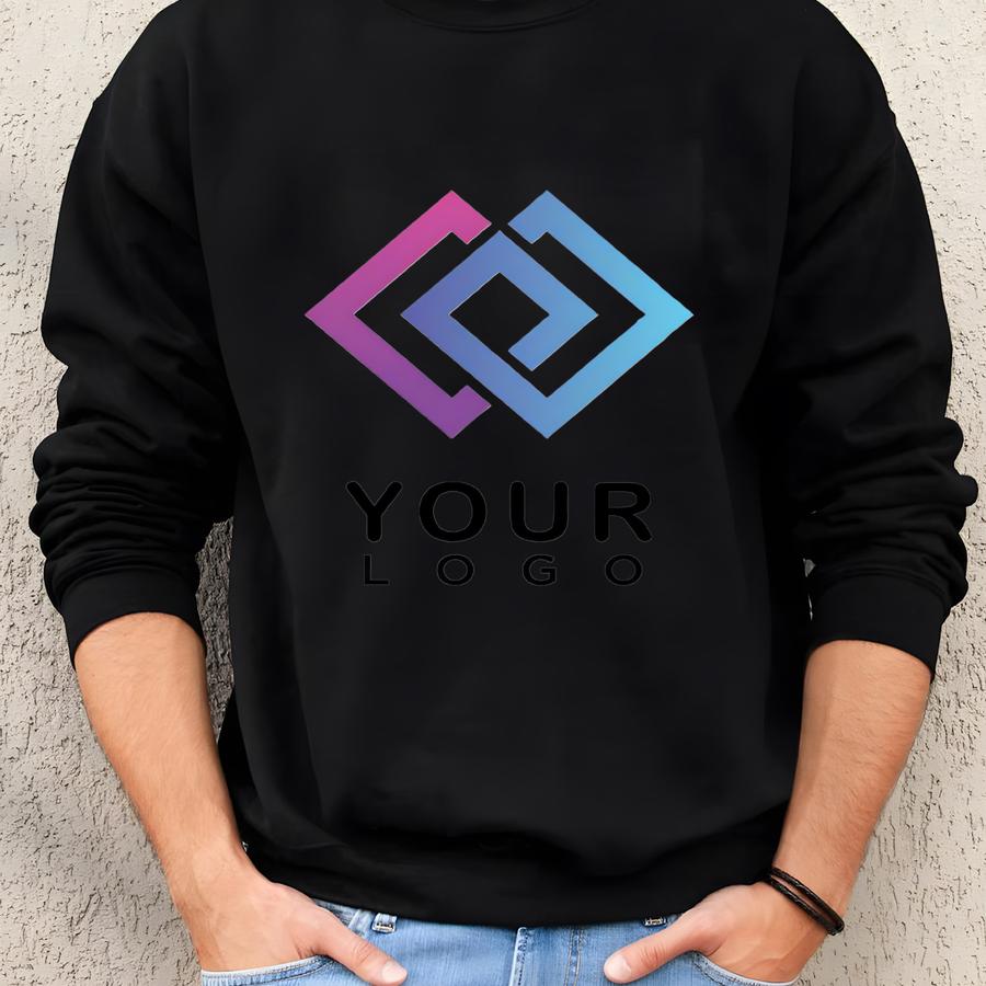 Custom Company Logo T-shirt, Custom Logo Gift Tee, Custom Logo On Shirt,your Logo Here Jersey, Logo Clothing, Personalized Logo T-shirt Sweatshirt