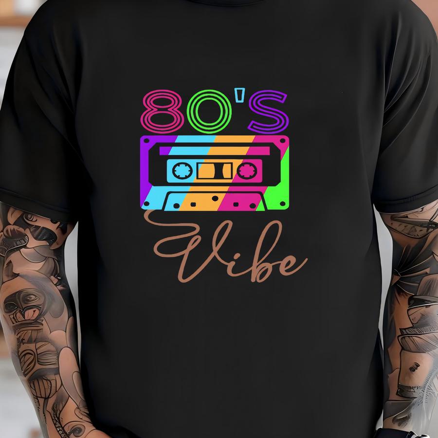 80s Vibe Shirt, Vintage 80’s Shirt, Cute Vhs Shirt, 80s Vibe Hoodie, 80's Party Costume, Vintage 80s Shirt, 80's Cassette Vibe Hoodie T-shirt