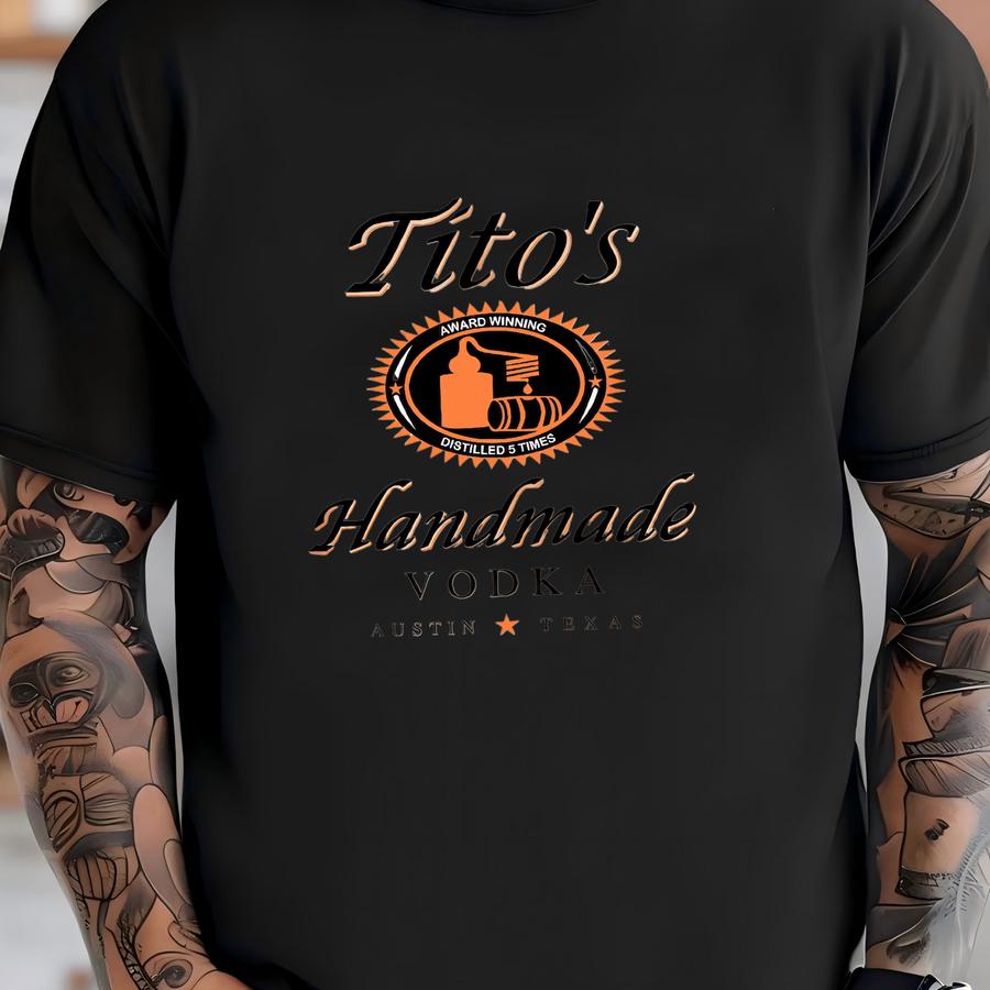 Tito Crewneck Sweatshirt, Tito's Handmade Vodka Sweatshirt, Austin Texas Label Sweater, Vodka Alcohol Sweatshirt, Tito's Fan Gift T-shirt