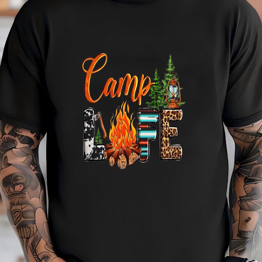 Camp Life Shirt, Travel Hoodie, Vacation Tee, Summer Vacation Shirts, Summer Shirts, Travel Shirts, Summer Collection, Camp Life Shirt T-shirt