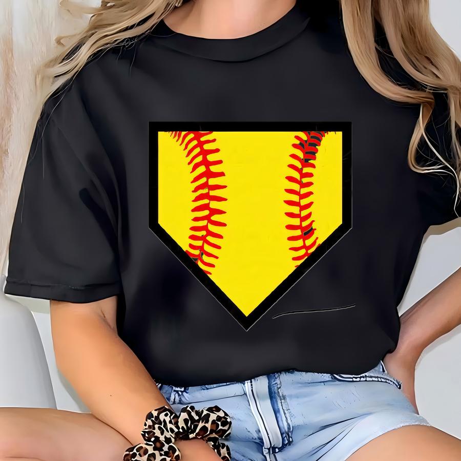 Baseball Softball Home Plate. Baseball Basics. Instant Digital Download. Sublimation, Svg Cut File, Png. Seams, American Baseball Softball T-shirt