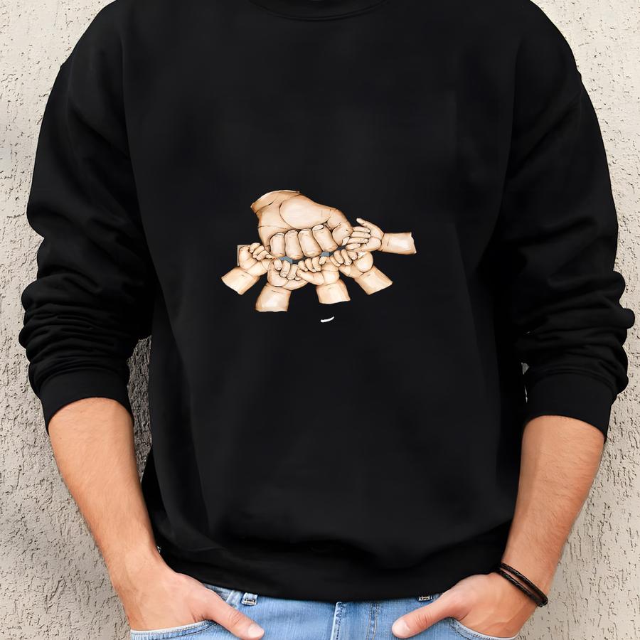 Personalized Papa T-shirt, Custom Name Grandpa Shirt, Fist Bump Grandchild Names, Father's Day Shirt For Grandpa, Custom Poppy Pop Pop Shirt Sweatshirt