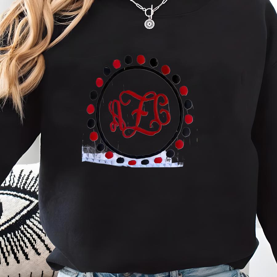 Gift For High School Grad, University Colors Graduation Gift For Her, College Necessities, Waffle Weave Spa Robe, Monogram Sweatshirt