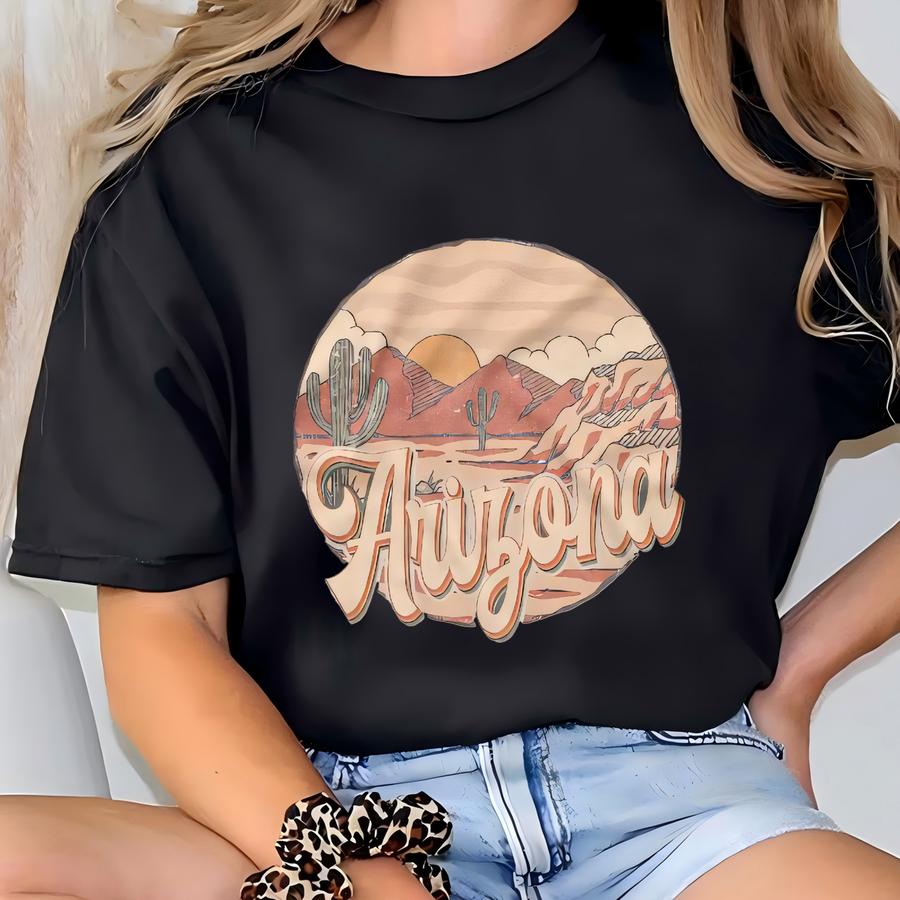 Vintage Arizona Hoodie: Retro Travel Souvenir Tee T-shirt