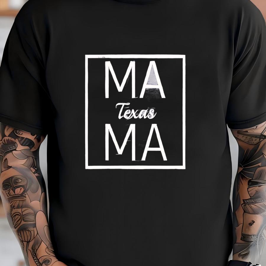 Texas Mama Square Sweatshirt, Stylish Women's Sweater For Mother's Day - Simple Design And Comfortable Fit For Mom Gift T-shirt