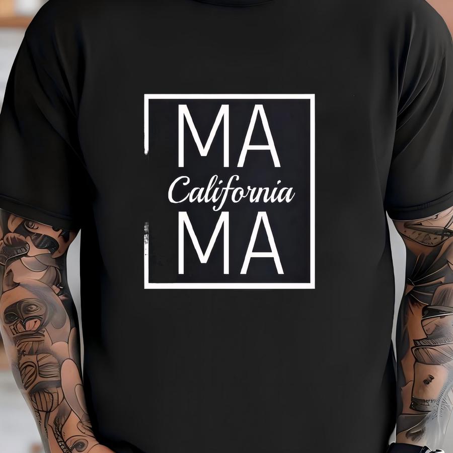 California Mama Square Sweatshirt, Stylish Women's Sweater For Mother's Day - Simple Design And Comfortable Fit For Mom Gift T-shirt