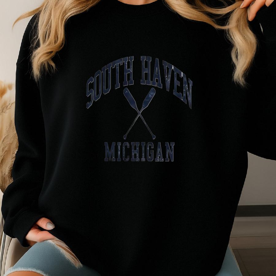 South Haven Michigan Hooded Sweatshirt South Haven Pullover Hoodie Sweatshirt