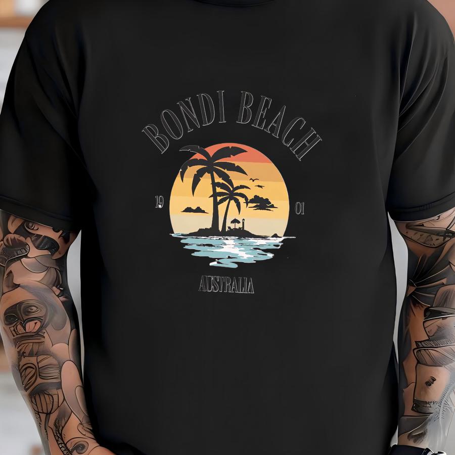Bondi Beach Sweater, Australia Pullover, Island Sweatshirt, Vacay Crewneck, Vacation Jumper, Travel Souvenir, Oversized Apparel, Sydney Tee T-shirt