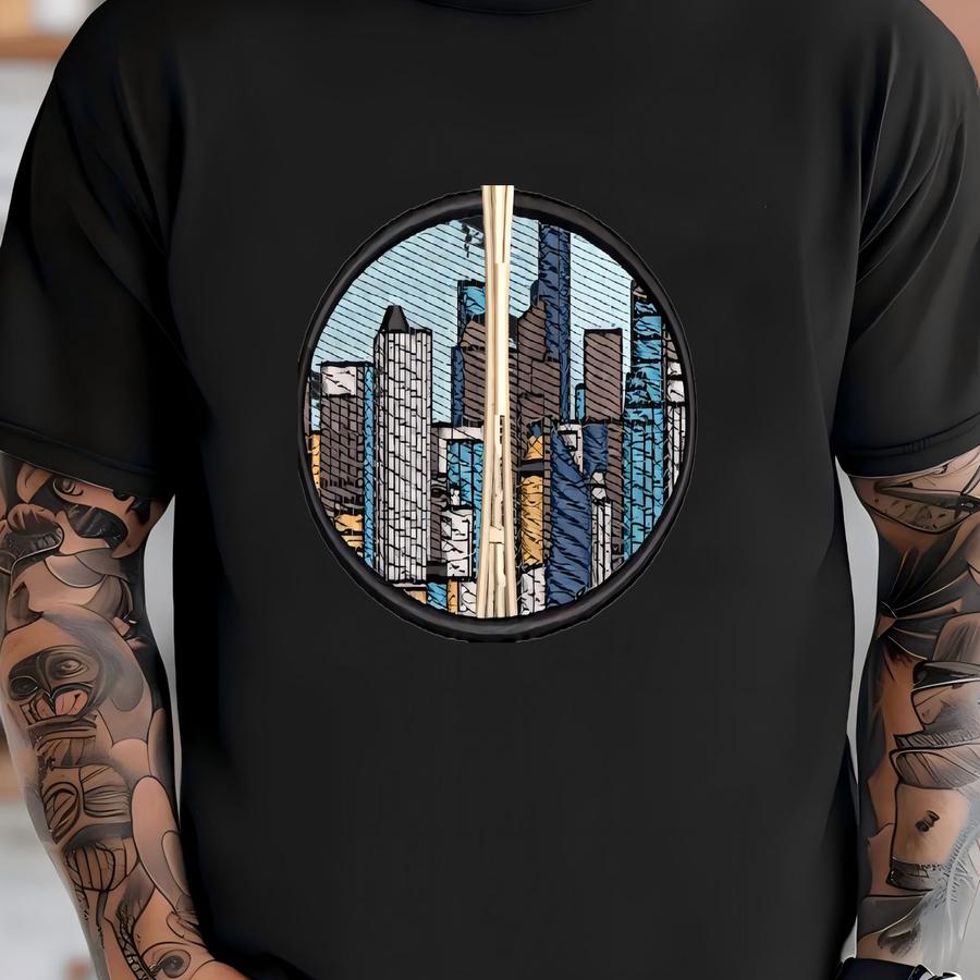 Seattle Space Needle Y Design: Washington Travel, Machine Y Designs, Y Pattern, Y Files T-shirt