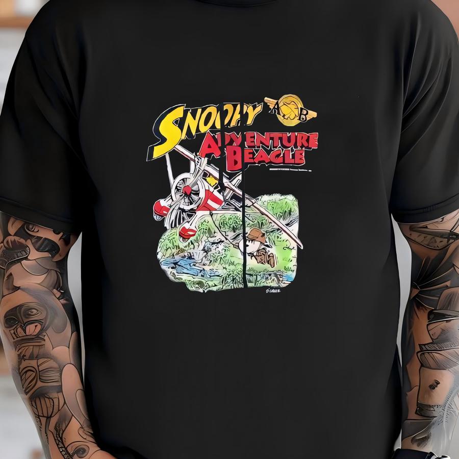 Vintage 90s Peanuts Adventure Beagle Hoodie T-shirt